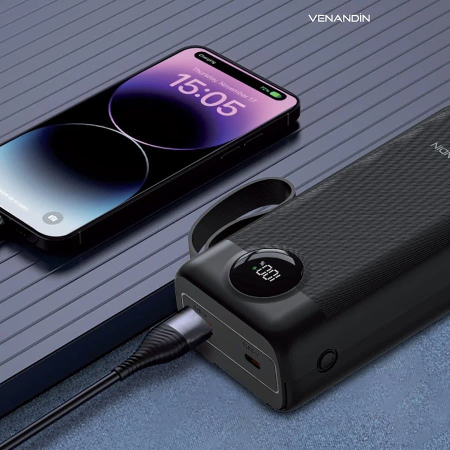 Venandin PWB30D1 30.000 mAh Powerbank — 22.5W Hızlı Şarj, Dijital Göstergeli ürün görseli