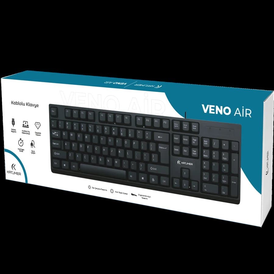 Katjmer Veno Air Kablolu Klavye — Türkçe Q ürün görseli