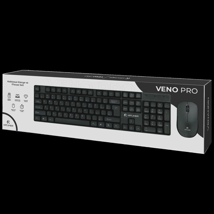 Katjmer Veno Pro Kablosuz Klavye + Mouse Seti ürün görseli